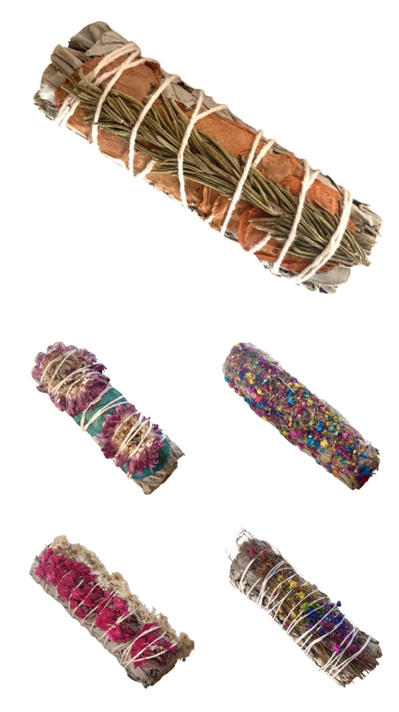 NEW ARRIVALS ! FLORAL SAGE SMUDGE STICKS